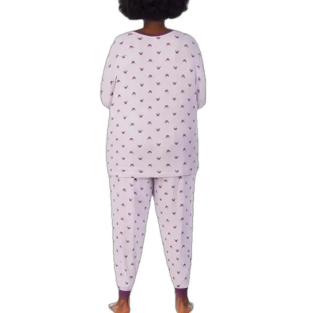 Disney Ladies Minnie Mouse Pajamas Purple Set Size 2X NWT - Picture 4 of 6